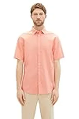 TOM TAILOR 1042352 Camisa, 12642-Hazy Coral Rose, XL para Hombre