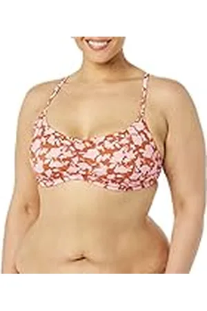 Amazon Parte Superior de Bikini Tipo Bralette con Sujeción Ligera Mujer, , 42