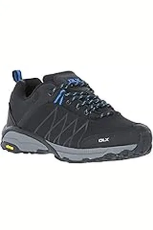 Trespass MAFOTEO30001_BLK42 Hombre Zapatos de Low Rise Senderismo, (Black Black), 42 EU