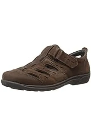 Rohde 1235 - Zapatos sin cordones de cuero para hombre, color marrón, talla 44