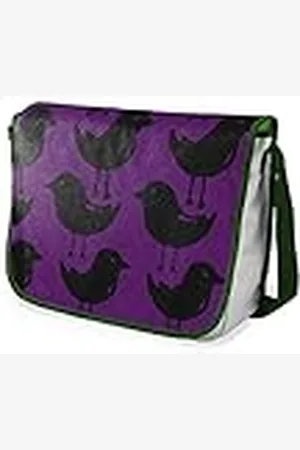 Bonamaison Bolso escolar de mensajero impreso digitalmente con correa caqui para estudiantes, bolsa cruzada, bolsa de mensajero, bolsa de hombro para la escuela, vuelta a la escuela, tamaño: 29 x 36