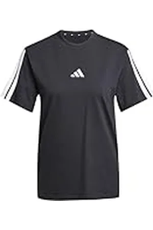 adidas Mujer Essentials 3-Stripes Sleeve Cotton T-Shirt, , M