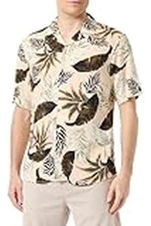 Only & Sons Camisa de Verano para Hombre con Cuello Resort - Camisa Casual Cómoda Sostenible, Color: , Talla:M