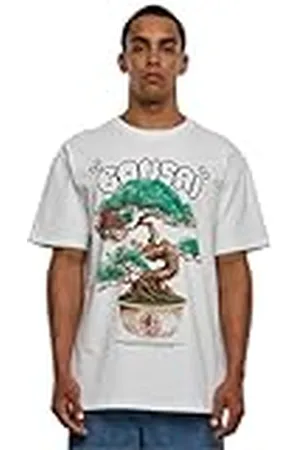 Mister Tee Bonsai Heavy Oversize tee Camiseta, White, XXXXL para Hombre