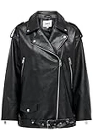 ONLY ONLVERA Faux Leath Long Biker OTW Noos Chaqueta de Cuero, , XL para Mujer