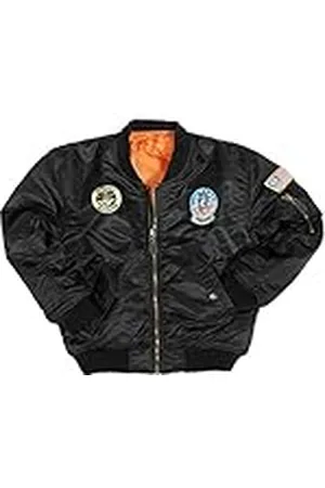 Mil-tec Chaqueta unisex para niños y ma1 con insignias, color