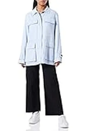 Tommy Hilfiger Tencel Twill Shacket Chaqueta, , 68 para Mujer