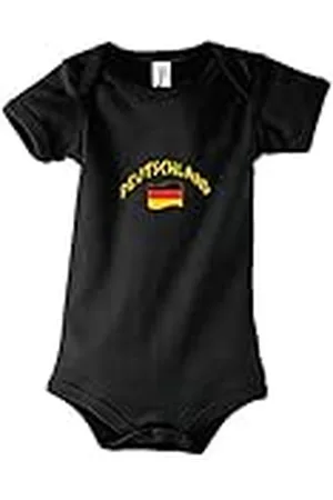 Supportershop – Body Bebé Alemania fútbol, Body bébé Noir Allemagne, , FR : 6-12 mois (Taille Fabricant : 6-12 mois)