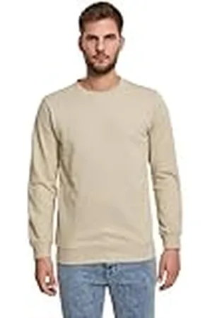 Urban classics Sweatshirt Basic Terry Crew Pullover, Suéter, Hombre, Gris (Concrete Cream), M