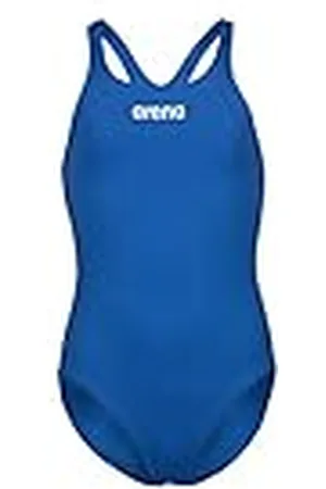 Arena Swim Pro Back Solid Bañador de Una Pieza para Niña, Bañador de Secado Rápido, Bañador Deportivo de Tejido MaxLife Eco con Resistencia al Cloro y Protección UV UPF 50+