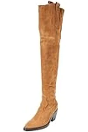 Pinko Strauss Texano Cuissard Suede, Botas Vaqueras Mujer, , 36 EU