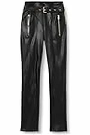 Pinko Hardware Pantalón de Piel sintética Informales, , 36 para Mujer