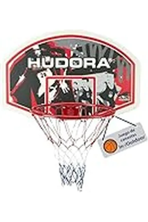 HUDORA Set de Canasta de Baloncesto - Canasta de Baloncesto para Interiores y Exteriores con Tablero - Canasta Incluye Material de Montaje - Tablero y Canasta para Adultos, Adolescentes y Niños