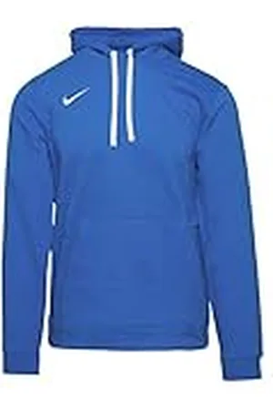 Nike M Hoodie Po FLC TM Club19 Sweatshirt, Hombre, Royal Blue/Royal Blue/White/White, 3XL