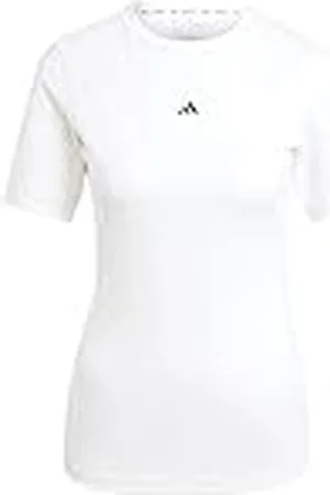 adidas Mujer Techfit Training T-Shirt, White, L