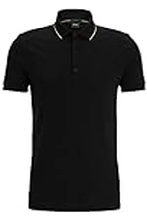 HUGO BOSS Paule 4 Camisa Polo para Hombre, Charcoal10, S