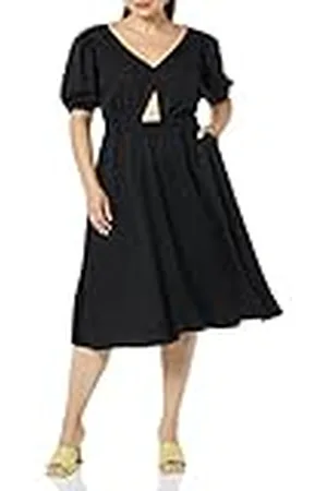 TEREA Vestido para Mujer, Jayla Midi Cut Out con Vuelo, , S