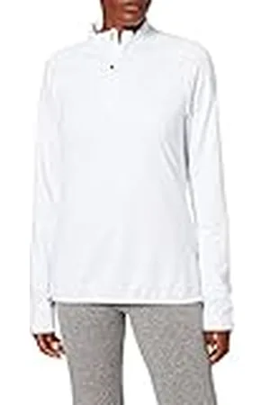 Odlo Damen Midlayer 1/2 zip CARVE LIGHT Pullover, White, XXS