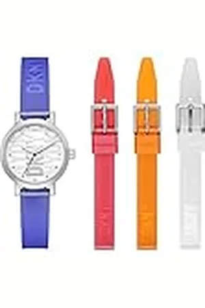 DKNY Reloj Analógico para Mujer de Cuarzo con Correa en Poliuretano NY6661SET