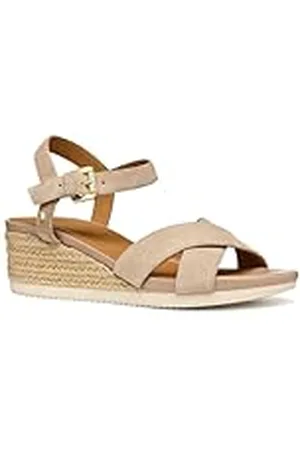 Geox D Ischia Corda B, Sandalia de cuña Mujer, , 38.5 EU