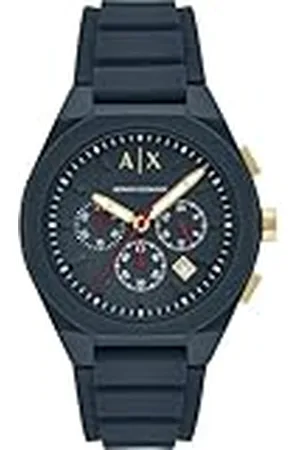 Armani Exchange Reloj Analógico para Hombres de Cuarzo con Correa en Silicona AX4168