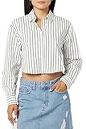 THE DROP Camisa para Mujer, Isadora Diseño Corto Popelín, , XXL
