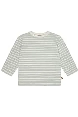 loud + proud Streifen mit Leinen und Bio Baumwolle, Gots Zertifiziert Camiseta de Manga Larga, , 86-92 Unisex niños