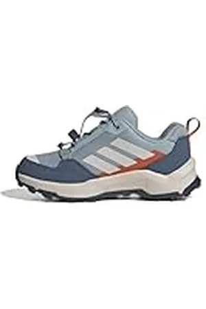 adidas Terrex AX4S Speed Lacing Hiking Shoes Kids, Zapatos de Senderismo, Magic Grey/Putty Mauve/Semi Impact Orange, 28.5 EU
