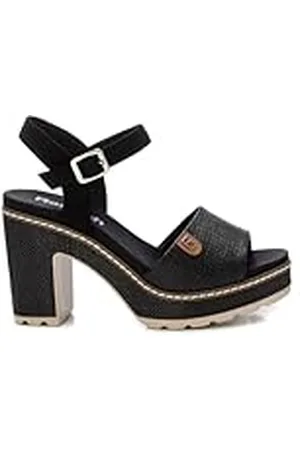 Refresh Sandalia Mujer Negro - Calzado Cómodo y Versátil - Moda casual - Modelo 17270605 (Talla 39)