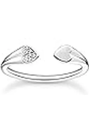 Thomas Sabo Anillo para mujer de plata 925 con circonitas, 32020609, 48, Plata de ley, Zirconia cúbica