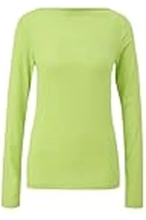 QS by s.Oliver 2142199 Camiseta de Manga Larga, Corte Ajustado, , 38 para Mujer