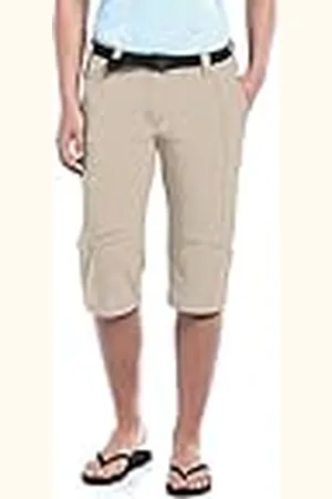 Maier Sports Capri Kluane Bermudas, Mujer, Beige-Gris, 50 [DE 48]