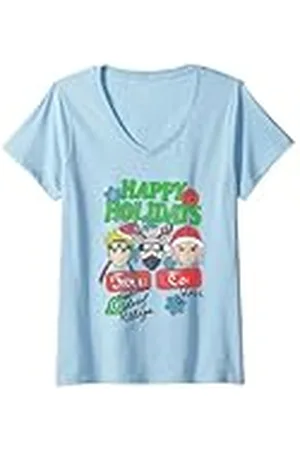 Naruto Mujer Shippuden Happy Holidays from Hidden Leaf Village Camiseta Cuello V