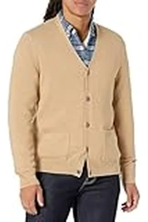 Amazon Suéter Cárdigan de Algodón Hombre, , M