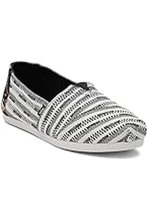 TOMS Alpargata Cloudbound, Mocasines Planos Mujer, Negro (Tejido Negro Multi Global), 37 EU