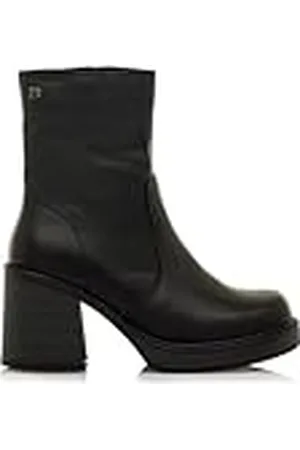 MTNG Botines de tacón Mujer Botines de tacón New Oasis 59800 Mujer | De Piel, con Interior Piel, caña Alta y Punta Redonda | Botines de tacón Casual | Cierre con Cremallera | 58639 |