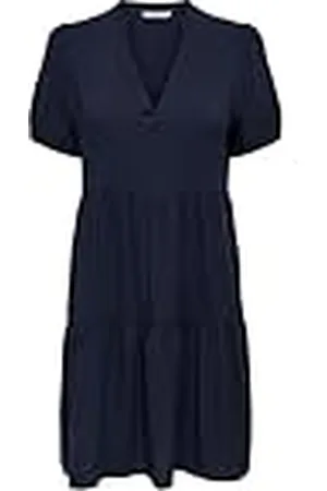ONLY Onlnova Life S/S Thea Dress Solid Ptm Vestido de Verano, , S para Mujer