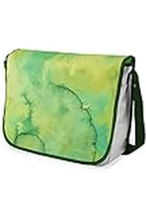 Bonamaison Bolso escolar de mensajero impreso digitalmente con correa caqui para estudiantes, bolsa cruzada, bolsa de mensajero, bolsa de hombro para la escuela, vuelta a la escuela, tamaño: 29 x 36