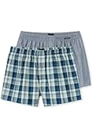Schiesser 2 Pack Boxershorts Baumwolle Web Multipack-Webboxer Bóxer, , 6 (Pack de 2) Hombres