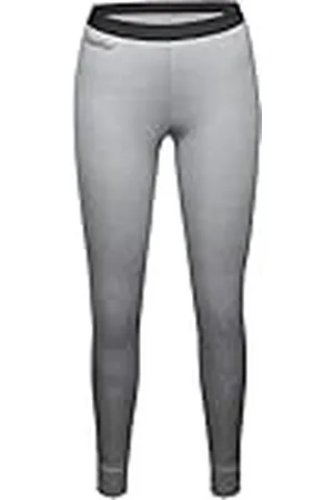 Schöffel Merino Sport Pants Long W Calzoncillos Largos Que regulan la Temperatura, Mallas térmicas Transpirables en Calidad de Lana, Mujer, Gris Claro, Large