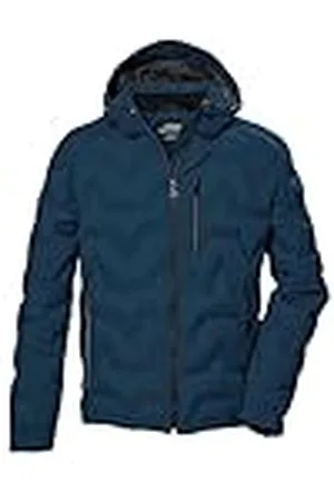 Killtec Hombre Chaqueta acolchada con capucha/chaqueta repelente al agua KOW 60 MN QLTD JCKT, dunkelblau, XXL, 41834-000