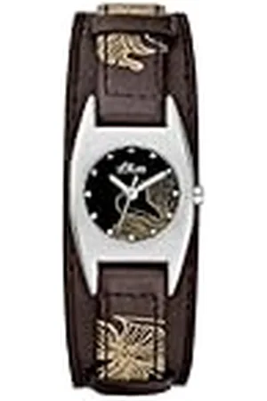 QS by s.Oliver SO-1853-LQ - Reloj analógico de Cuarzo para niña con Correa de Piel, Color Multicolor