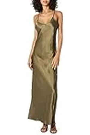 THE DROP Lana Maxi Slip Dress Vestido Largo, , 4X
