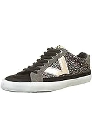 victoria Deportivo Glitter, Zapatillas Unisex Niños, Negro (Negro 10), 33 EU