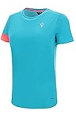 macron Camiseta Run Start Scc Rita PRNT Blbird/Ncor SS Wmn, Mujer, Turquesa, S