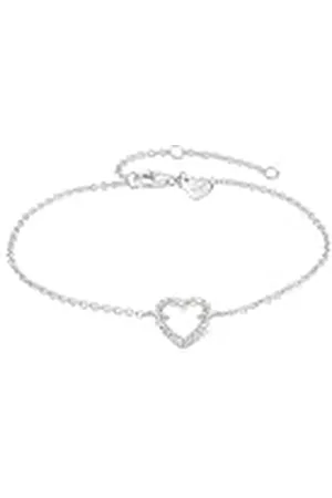 Tamaris Pulsera de corazón TJ-0548-B-21 925, 21 cm, , Circonita cúbica