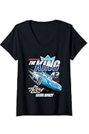 Cars Mujer The King Racing Royalty Camiseta Cuello V