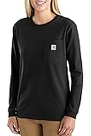 Carhartt Pocket T-shirt de manga larga, Loose Fit, tejido grueso Para Mujer, , XL
