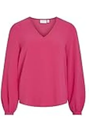 VILA Visurashil V-Neck L/S Top/R/Dfs Blusas, , 42 Mujeres