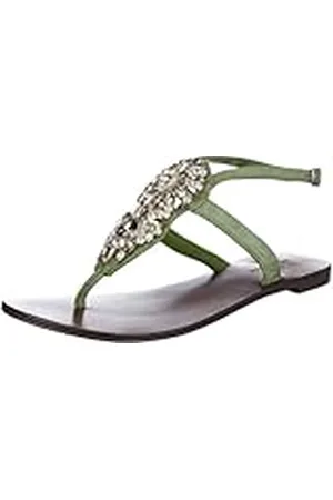 Antik Batik Maya MAYA1SAN - Zapatos de Pulsera de Cuero para Mujer, Color Verde, Talla 40